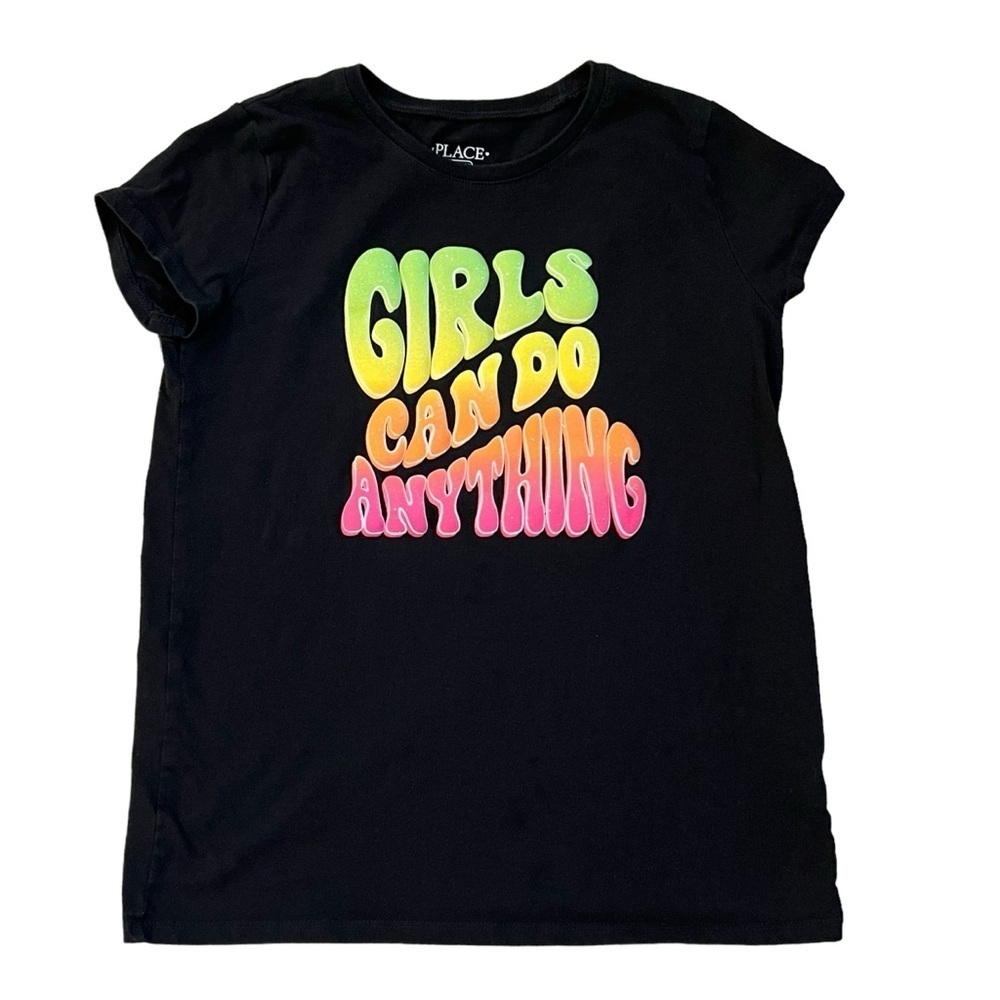 The Children’s Place Black Girls Can Do Anything  Graphic Tee Size XL 14